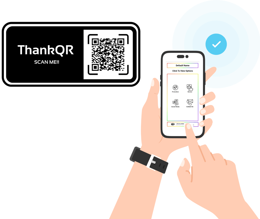 ThankQR by upQRade - QR-based feedback for restaurants and takeaways